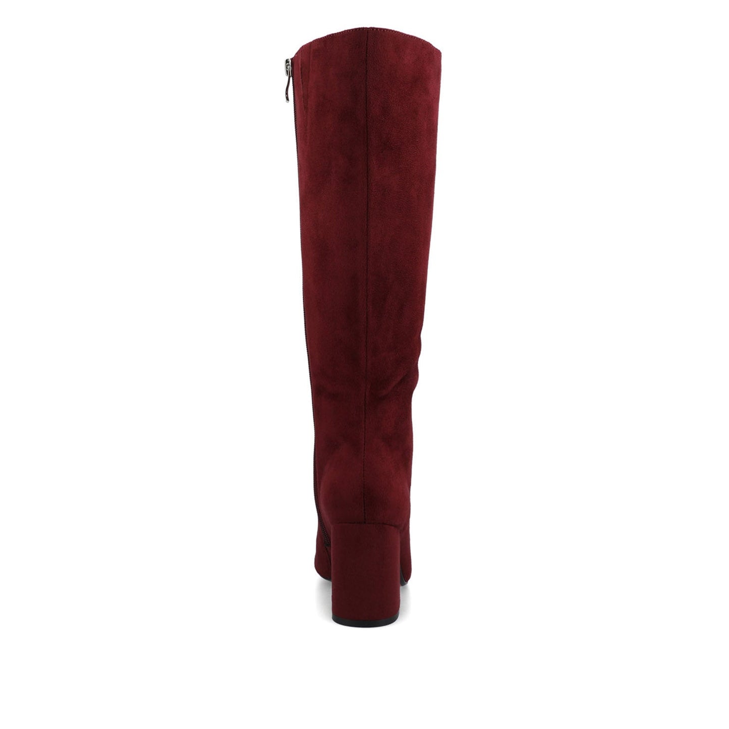 Journee AMEYLIA KNEE-HIGH BOOTS - Oxblood Faux Suede
