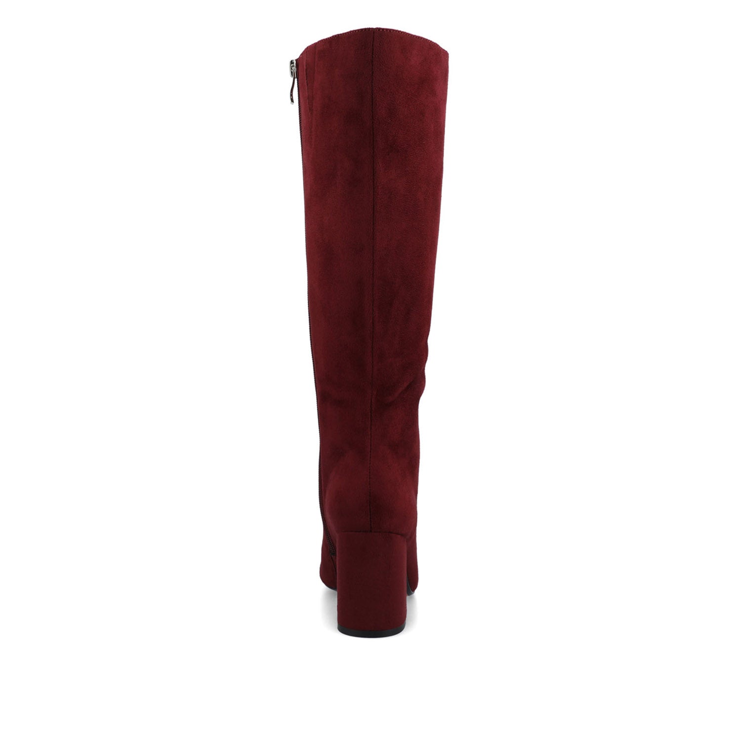 Journee AMEYLIA KNEE-HIGH BOOTS - Oxblood Faux Suede