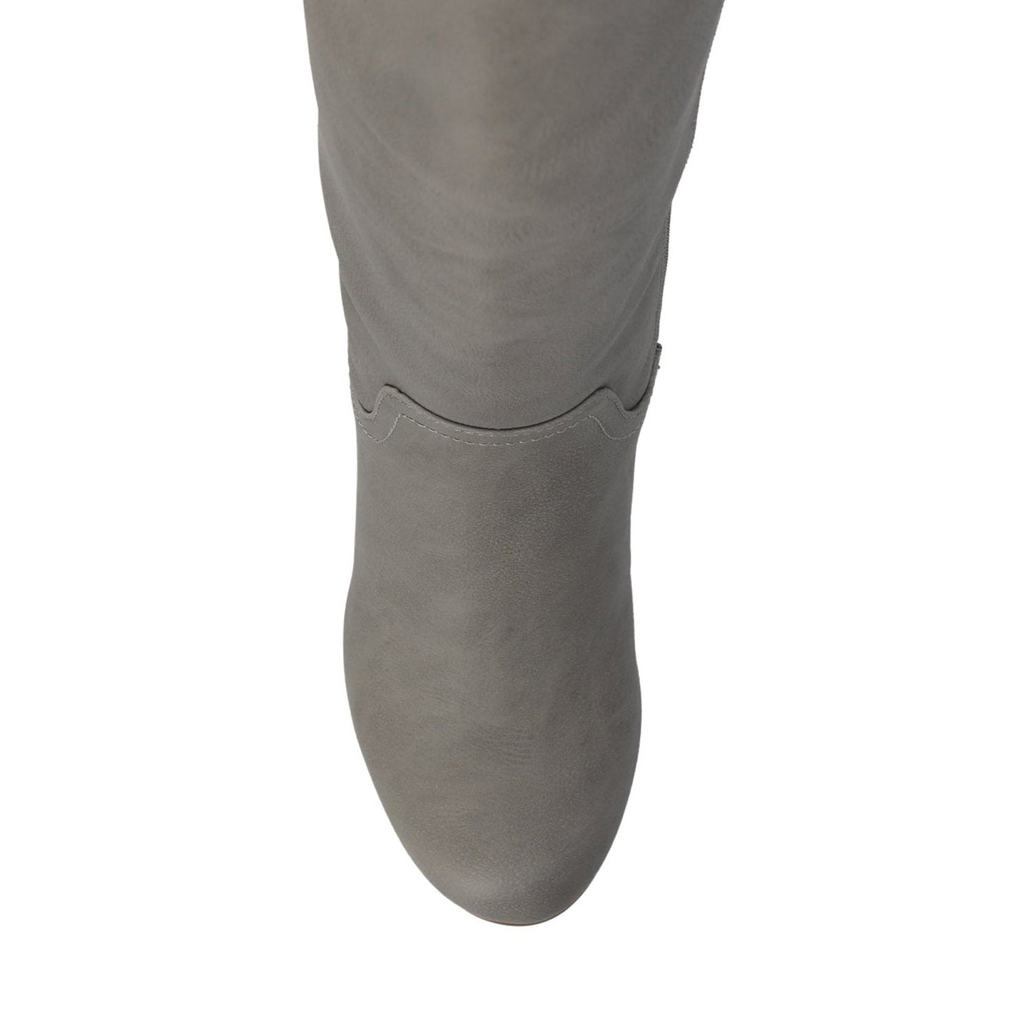 Journee LANGLY KNEE-HIGH BOOTS IN VEGAN LEATHER - Grey
