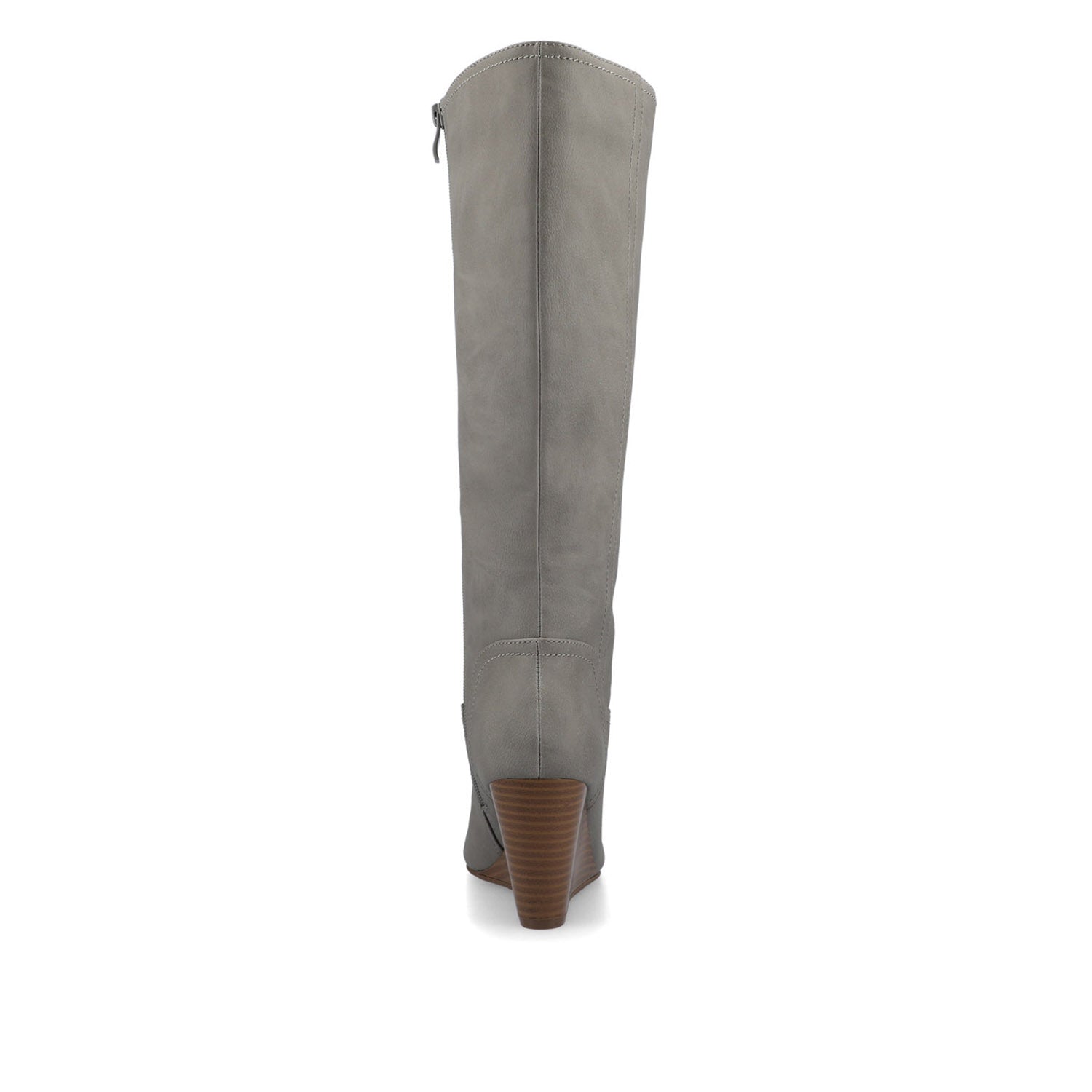Journee LANGLY KNEE-HIGH BOOTS IN VEGAN LEATHER - Grey
