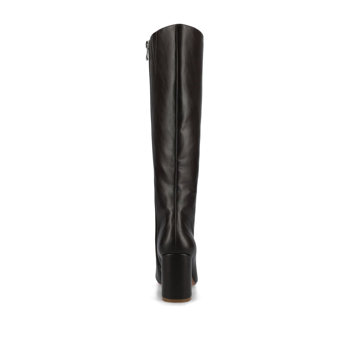 Journee AMEYLIA VEGAN LEATHER KNEE-HIGH BOOTS - Brown PU