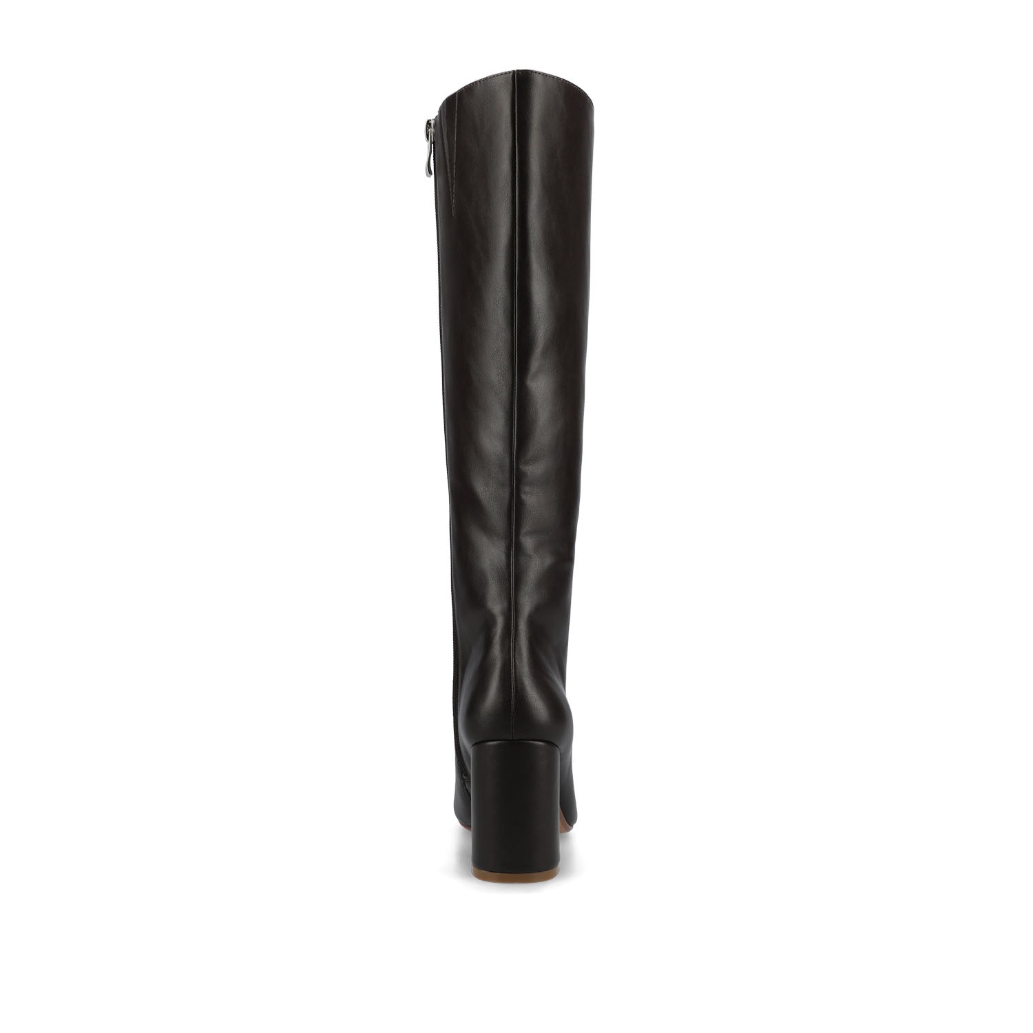 Journee AMEYLIA VEGAN LEATHER KNEE-HIGH BOOTS - Brown PU