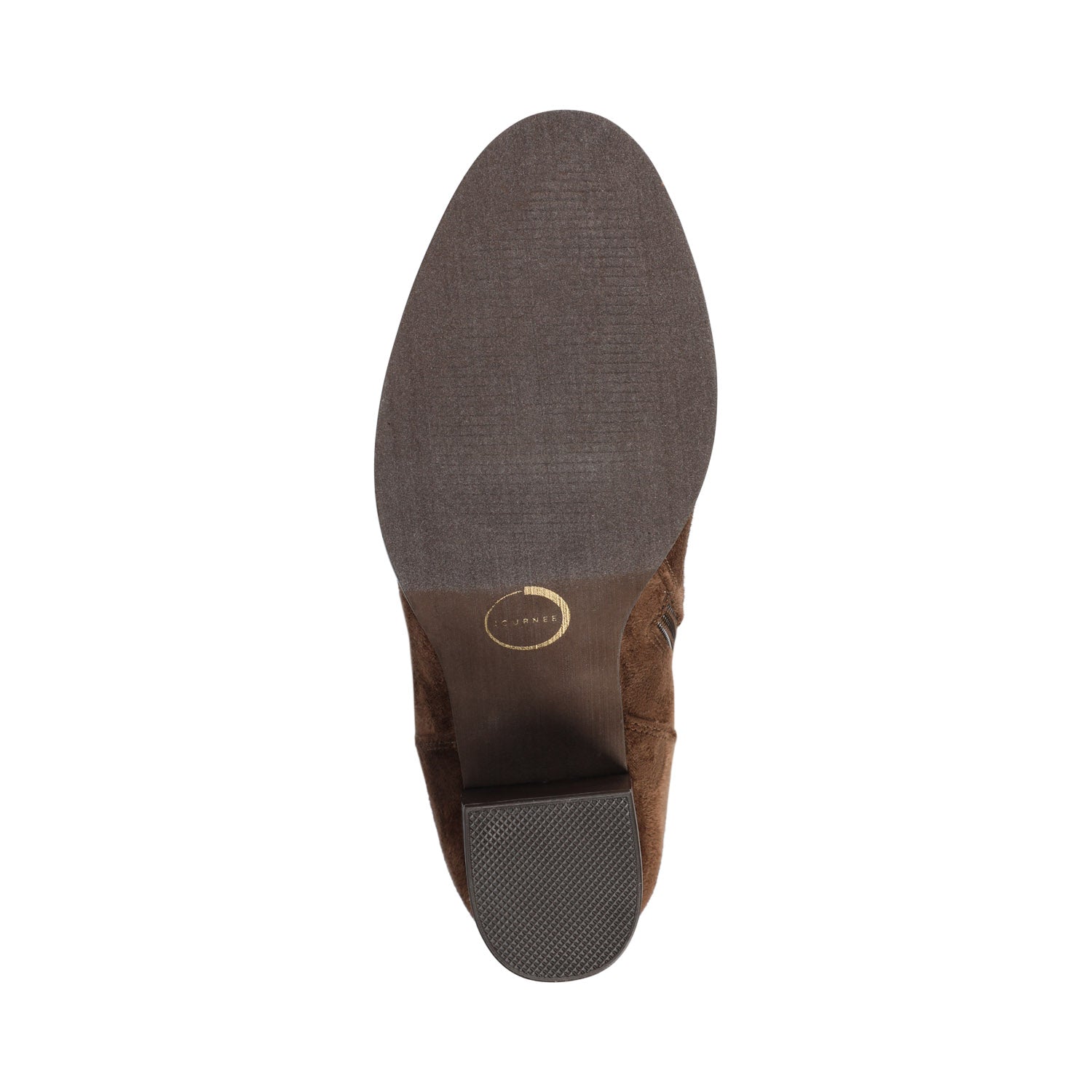 Journee KAISON THIGH HIGH BOOTS IN FAUX SUEDE - Chocolate Suede