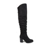 Black Faux Suede