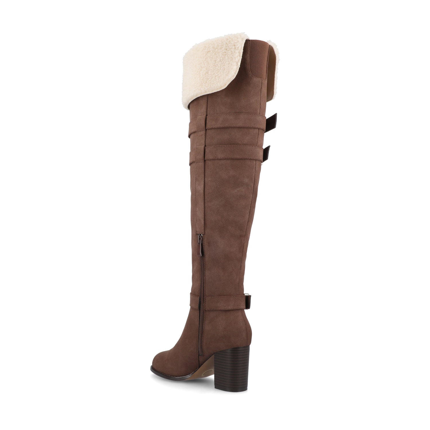 Journee ALYZA OVER THE KNEE BOOTS - Chocolate