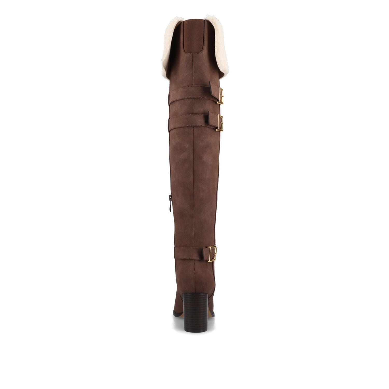 Journee ALYZA OVER THE KNEE BOOTS - Chocolate