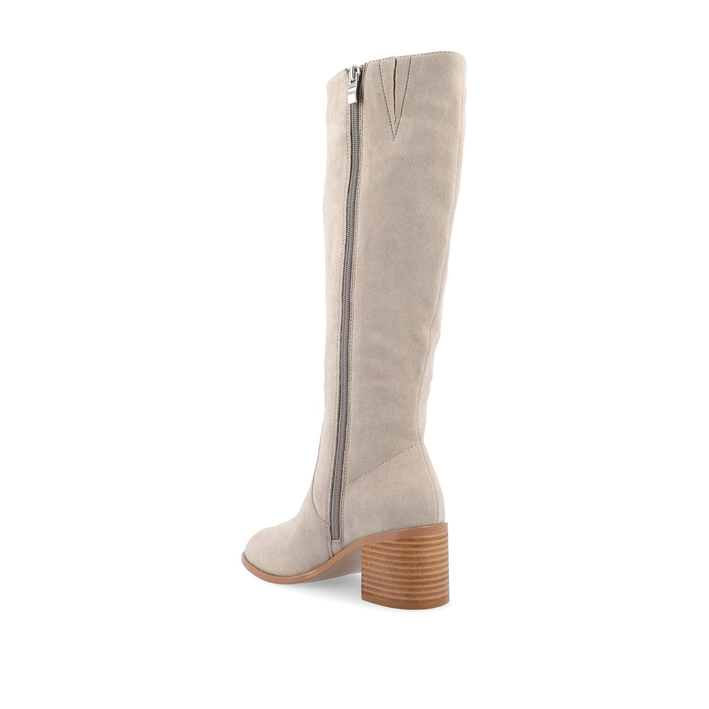 Journee ROMILLY KNEE HIGH BOOTS IN VEGAN LEATHER - Stone