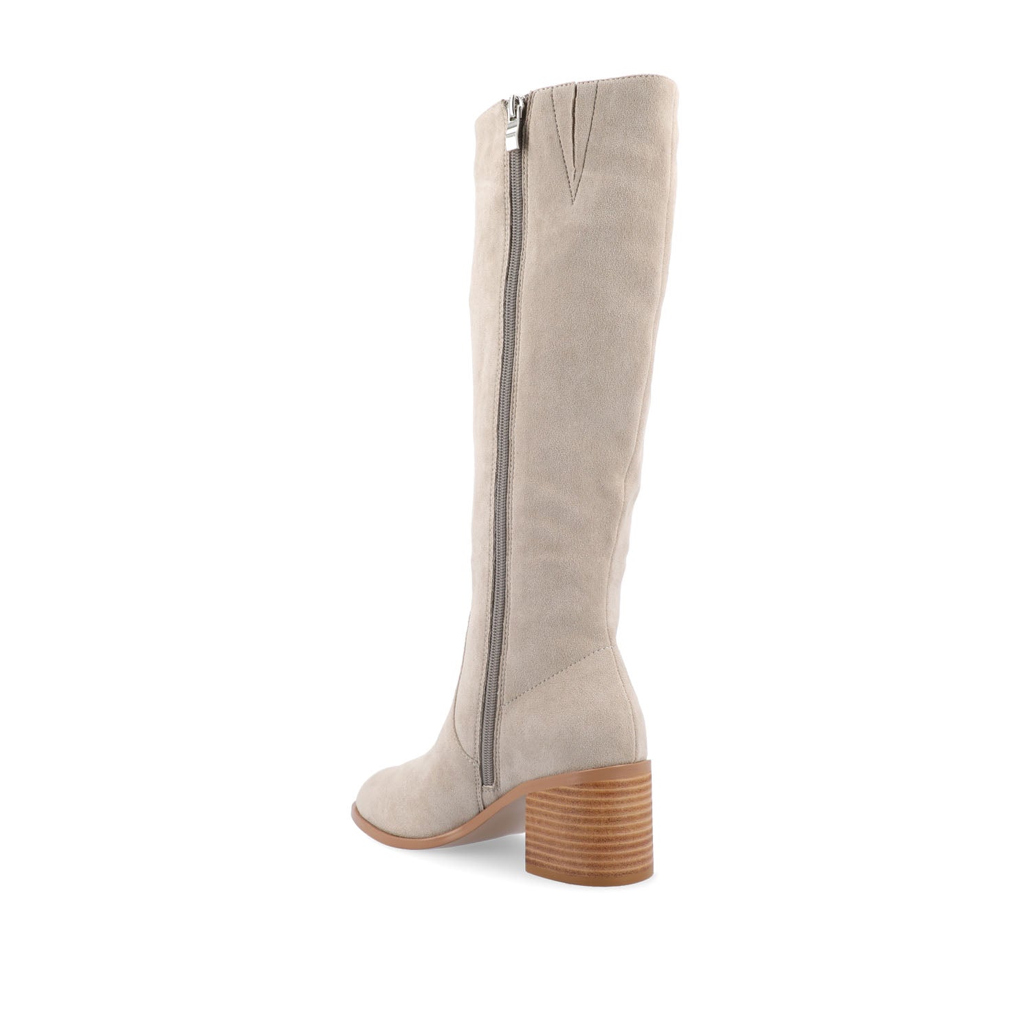 Journee ROMILLY KNEE HIGH BOOTS IN VEGAN LEATHER - Stone