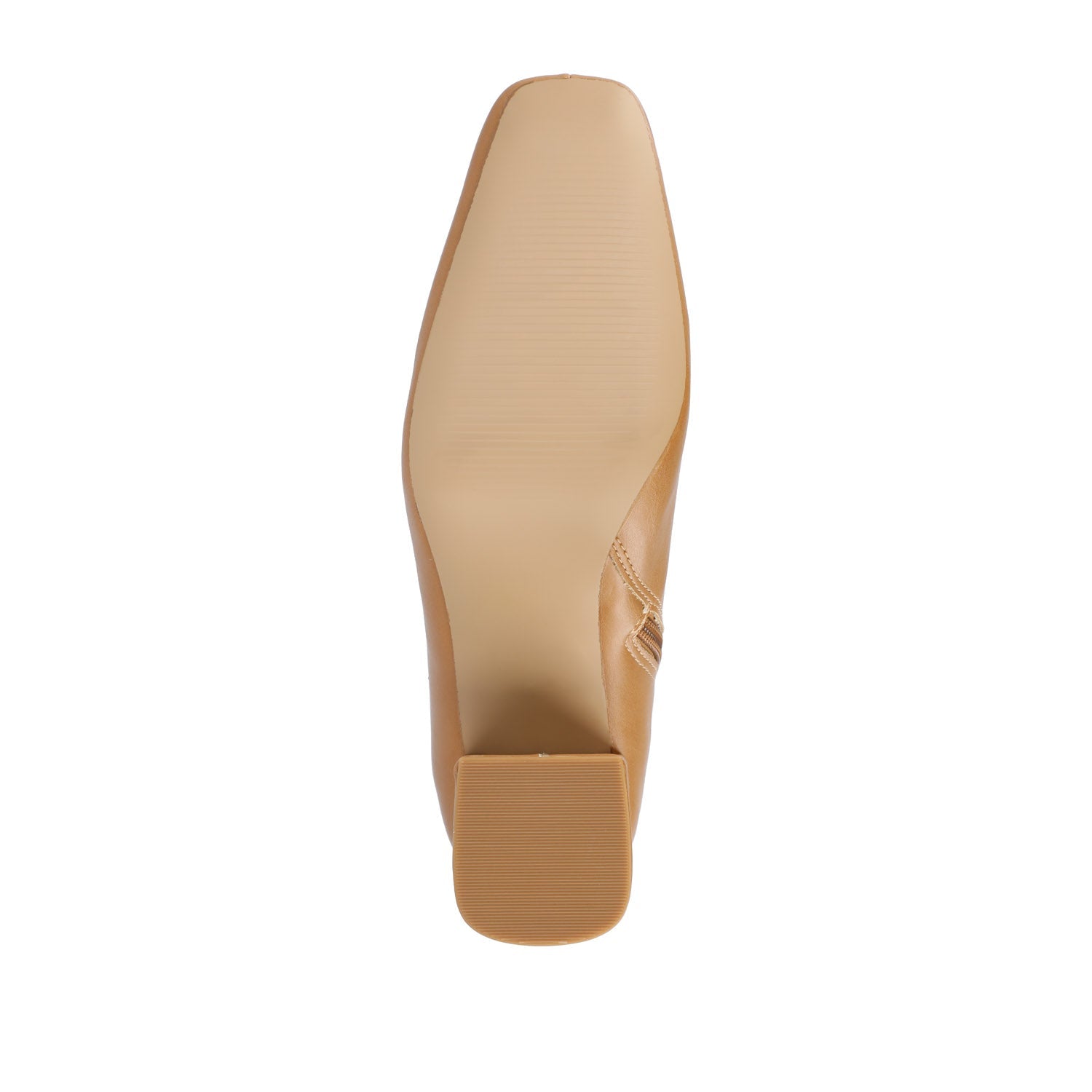 Journee HAYLINN VEGAN LEATHER BOOTIES IN WIDE - Tan PU