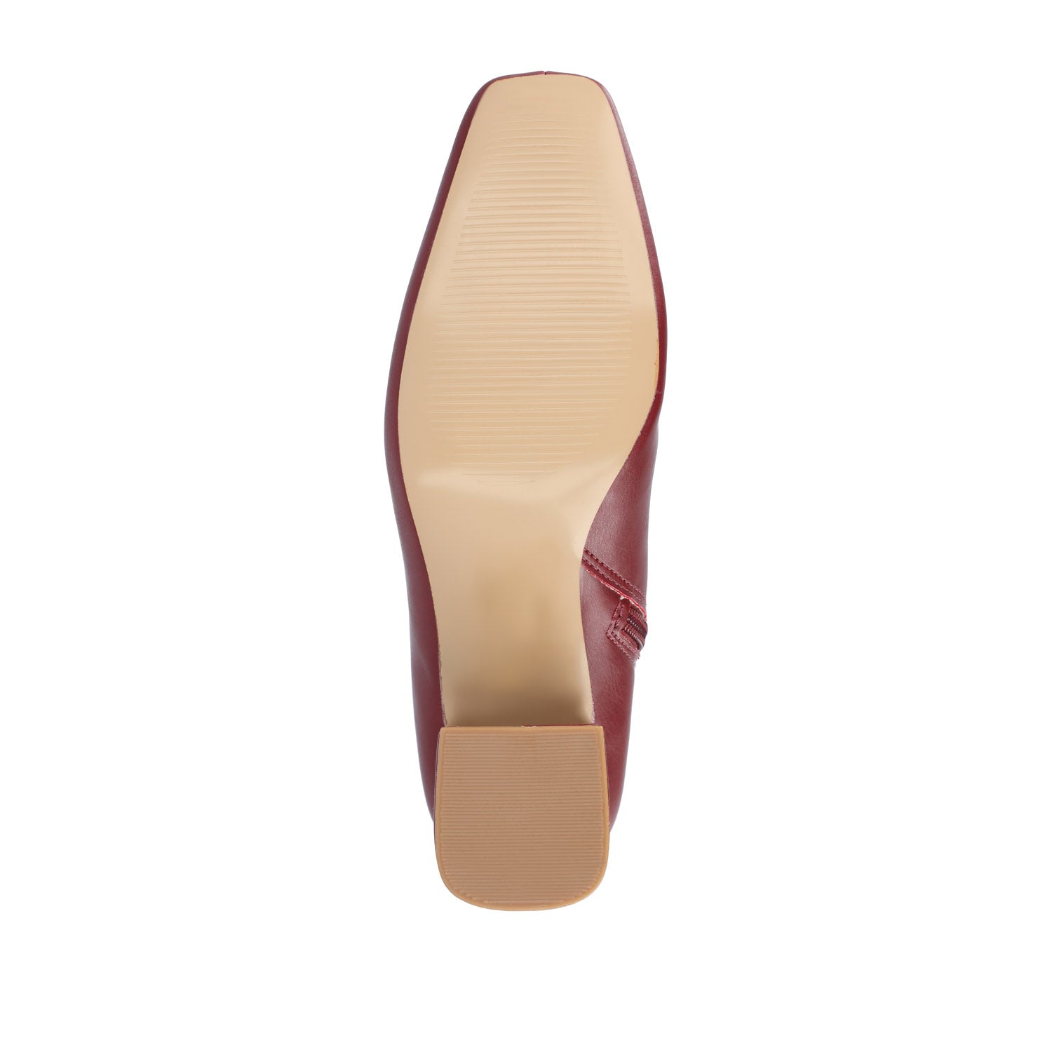 Journee HAYLINN VEGAN LEATHER BOOTIES IN WIDE - Brick PU