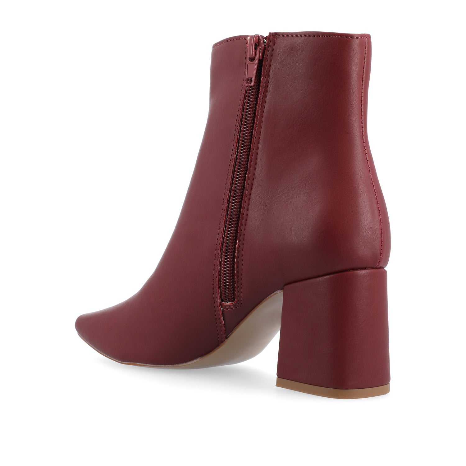 Journee HAYLINN VEGAN LEATHER BOOTIES IN WIDE - Brick PU