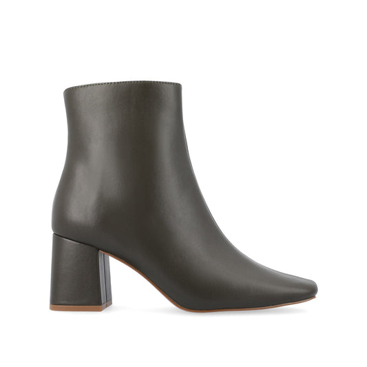 Journee HAYLINN VEGAN LEATHER BOOTIES IN WIDE - Green PU