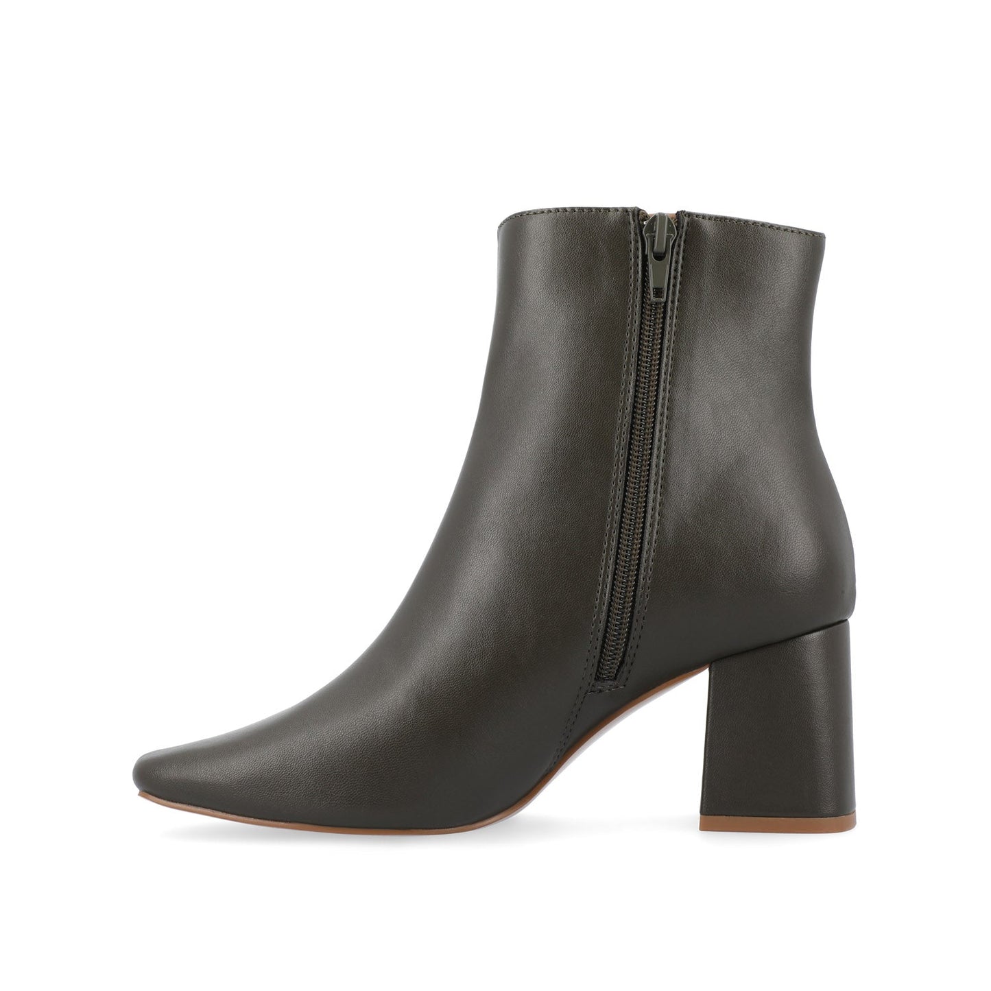 Journee HAYLINN VEGAN LEATHER BOOTIES IN WIDE - Green PU