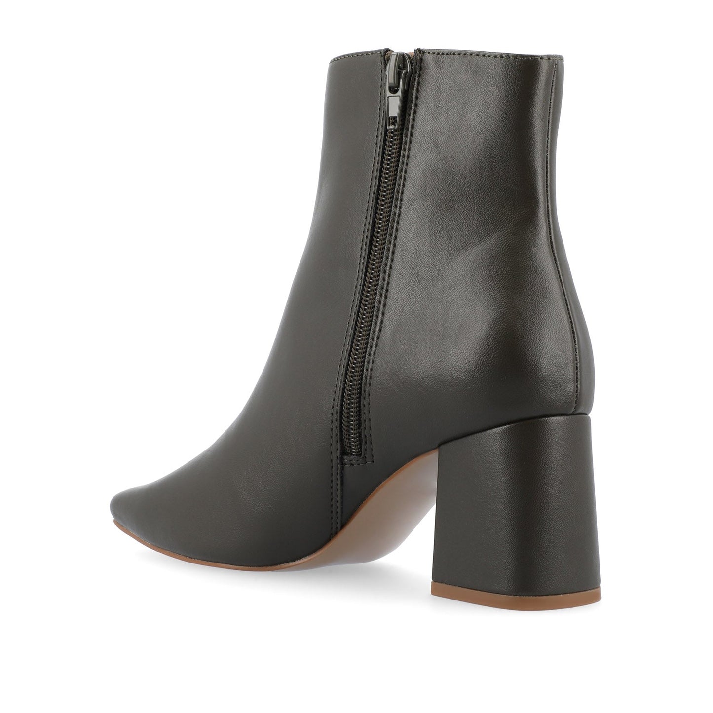Journee HAYLINN VEGAN LEATHER BOOTIES IN WIDE - Green PU