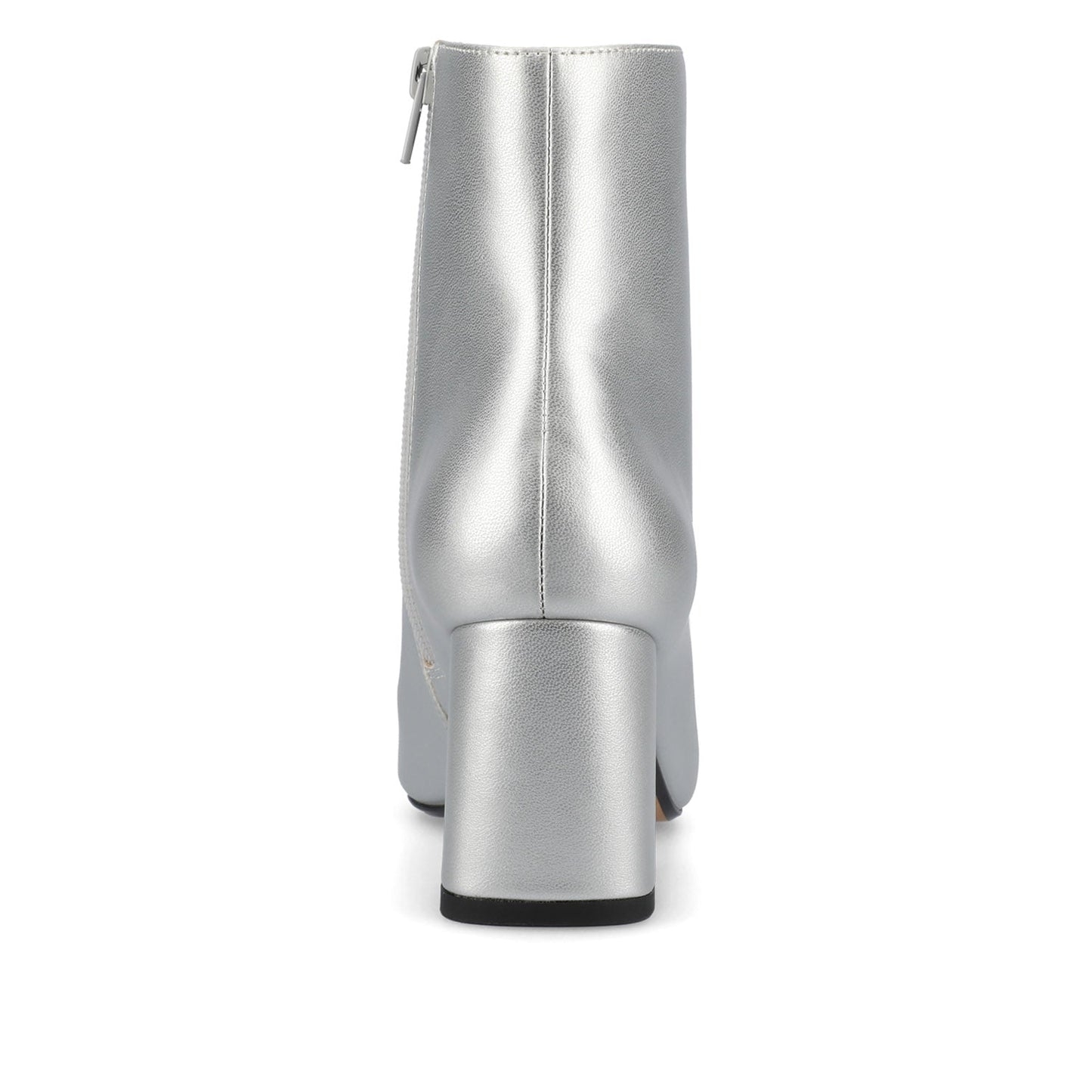 Journee HAYLINN VEGAN LEATHER BOOTIES IN WIDE - Silver PU