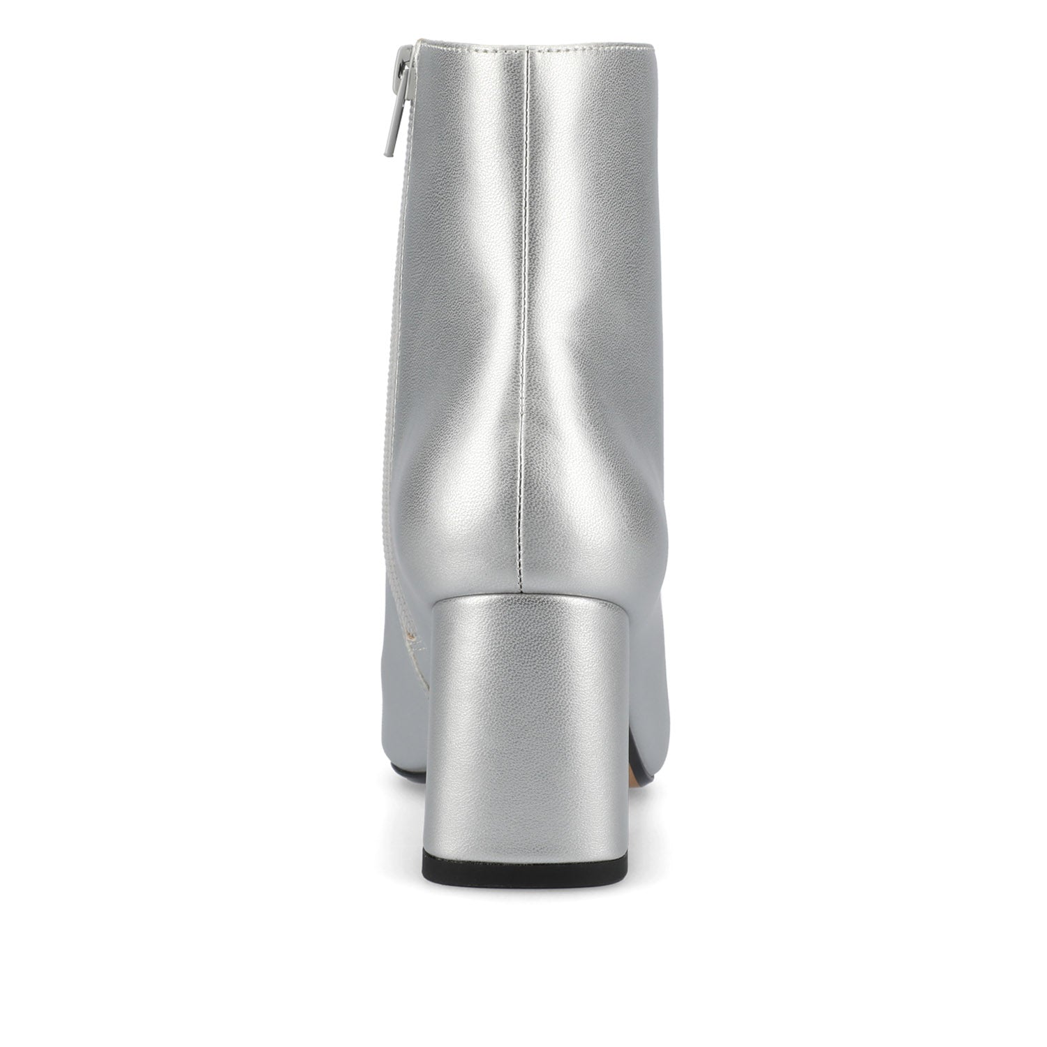 Journee HAYLINN VEGAN LEATHER BOOTIES IN WIDE - Silver PU