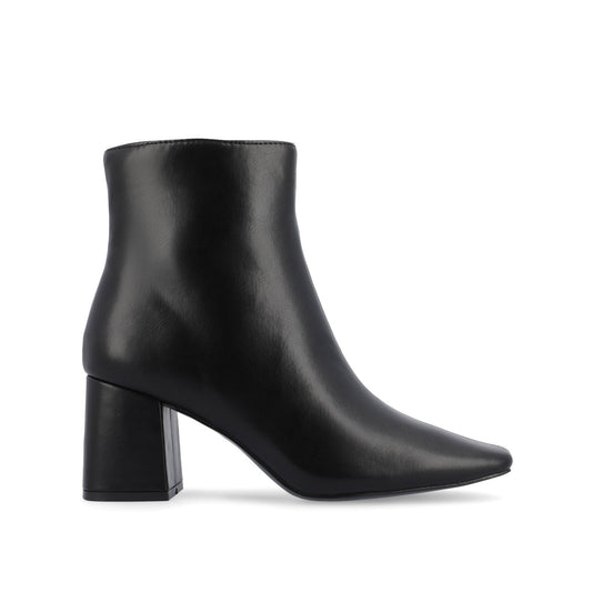 Journee HAYLINN VEGAN LEATHER BOOTIES IN WIDE - Black