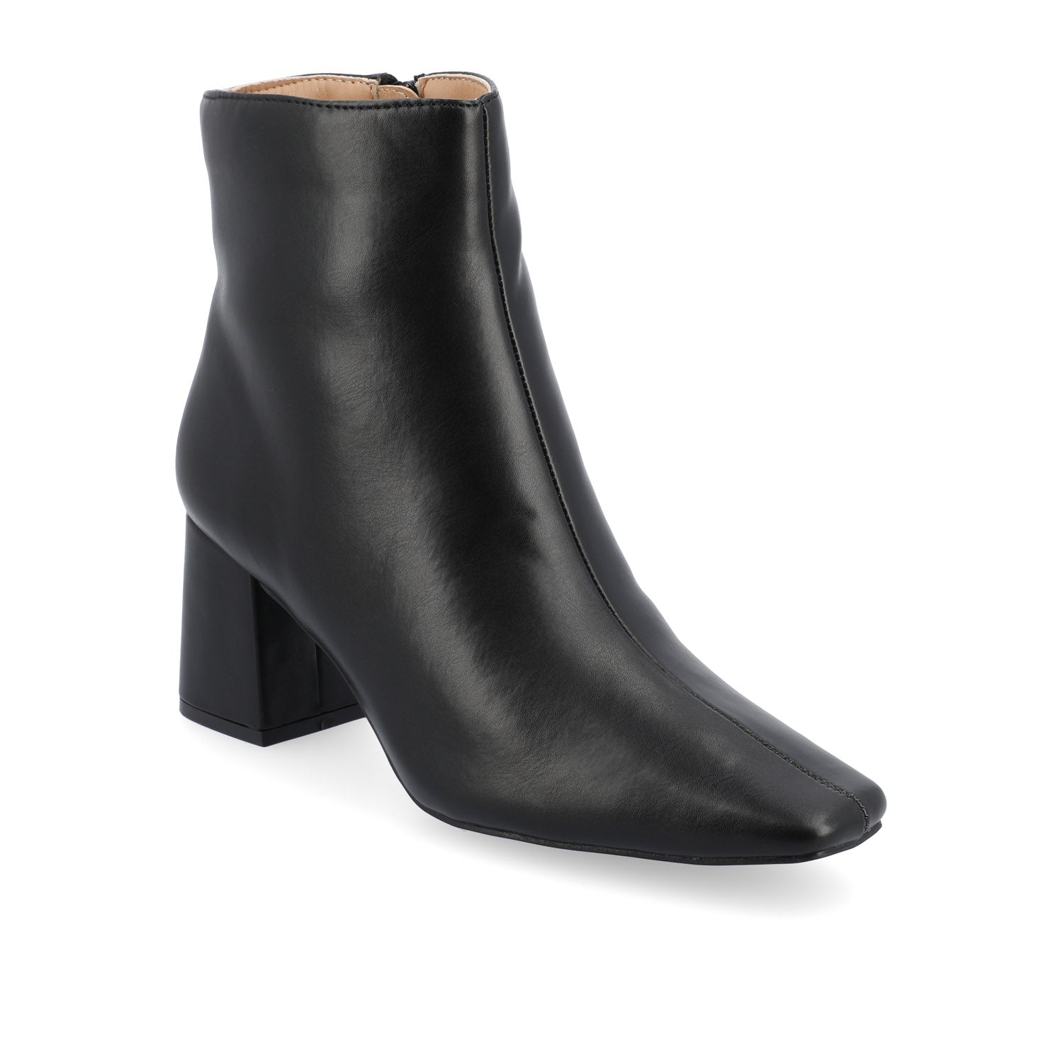 Journee HAYLINN VEGAN LEATHER BOOTIES IN WIDE - Black