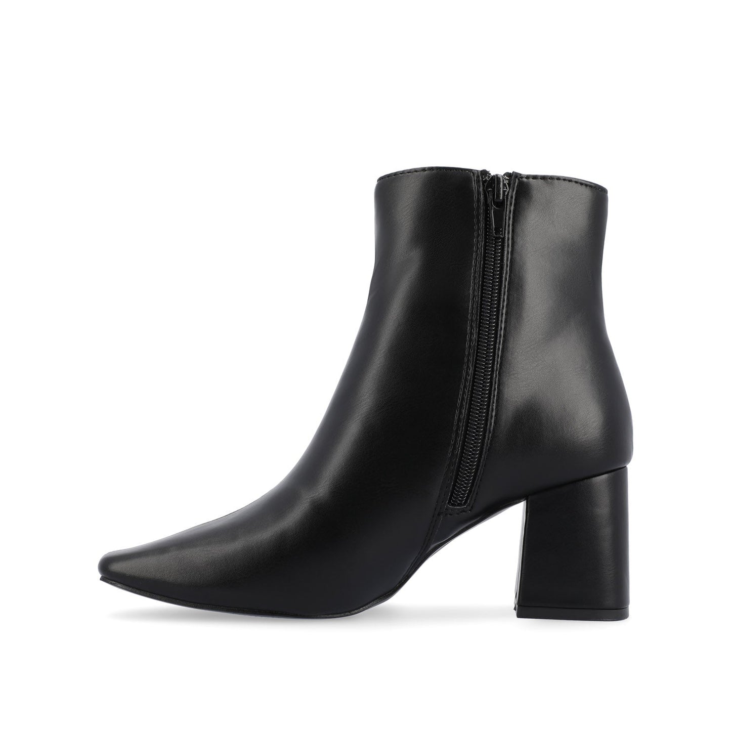 Journee HAYLINN VEGAN LEATHER BOOTIES IN WIDE - Black