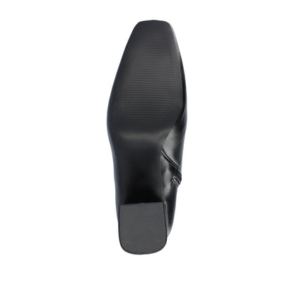 Journee HAYLINN VEGAN LEATHER BOOTIES IN WIDE - Black