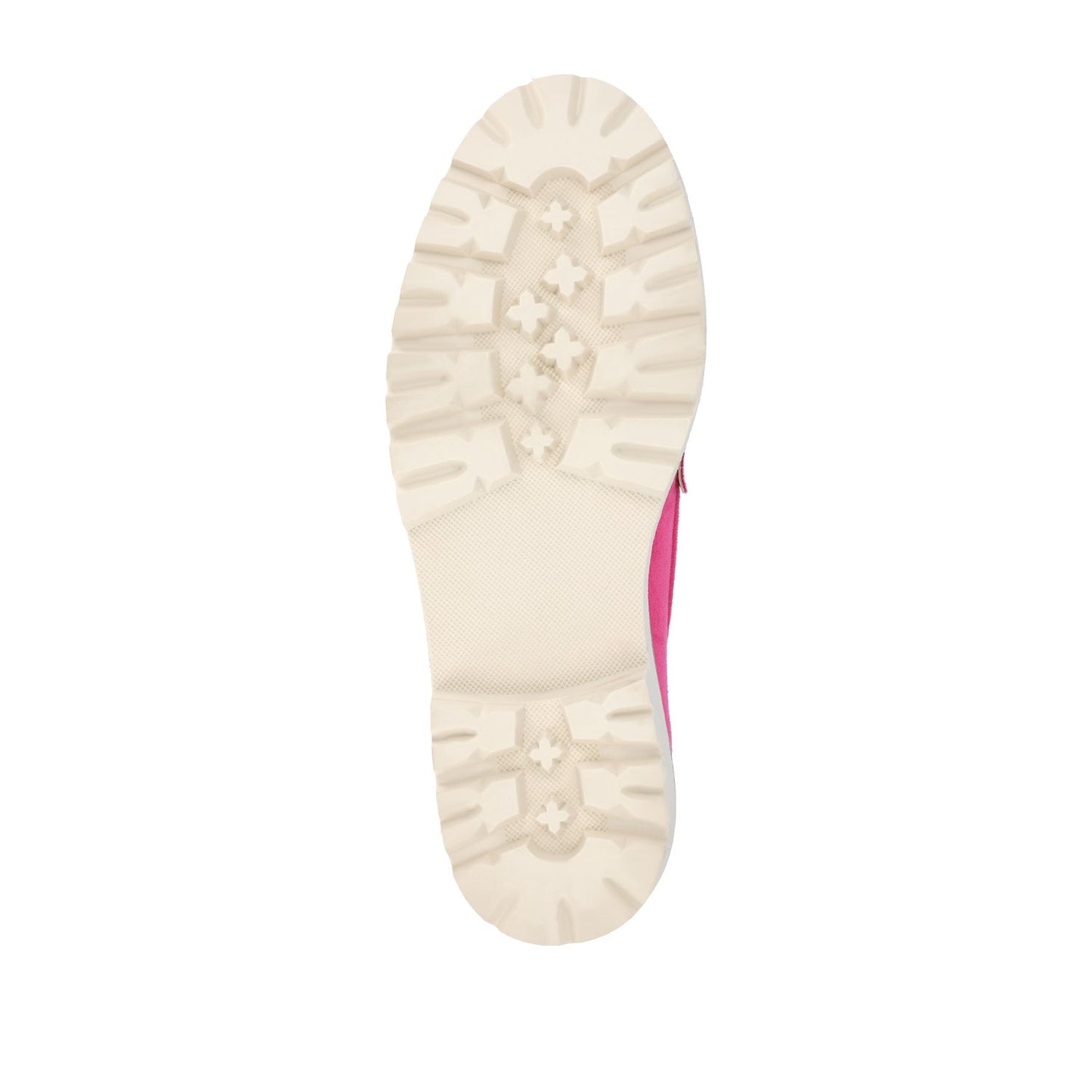 Journee KENLY FAUX SUEDE LOAFER FLATS IN WIDE - Pink Faux Suede