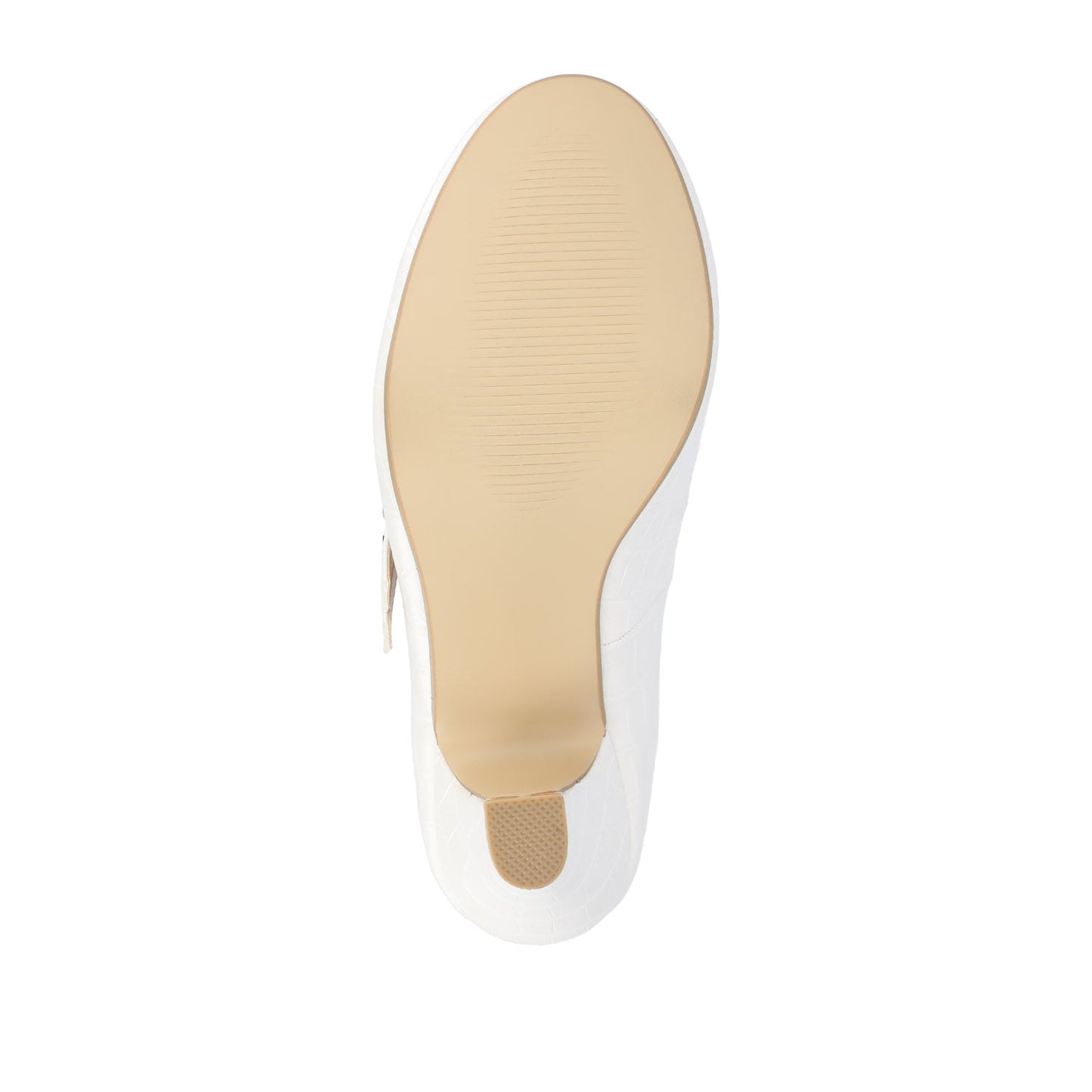 Journee WINDY STATMENT MARY JANE PUMP HEELS IN WIDE - Ivory