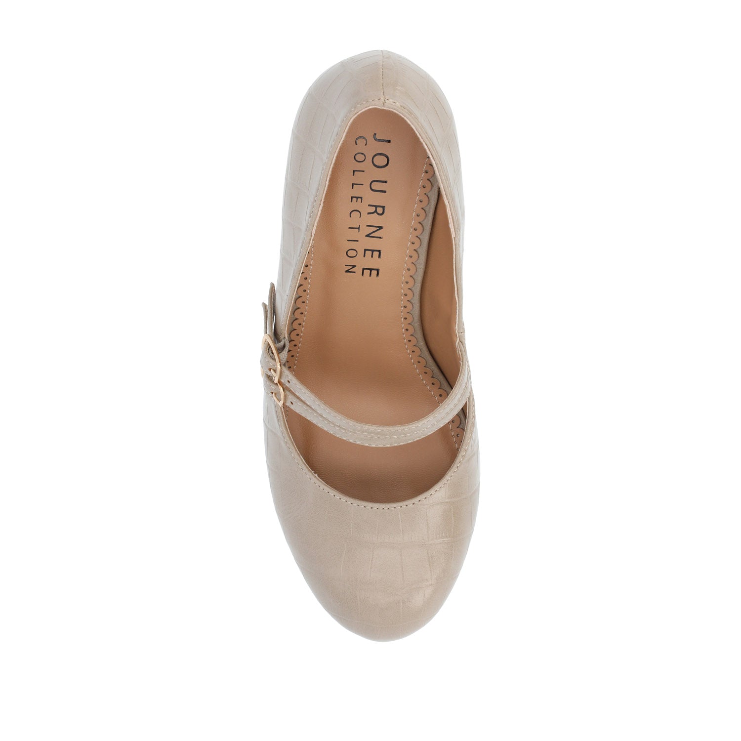 Journee WINDY STATMENT MARY JANE PUMP HEELS IN WIDE - Taupe
