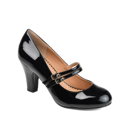 Journee WINDY STATMENT MARY JANE PUMP HEELS IN WIDE - Patent/Black