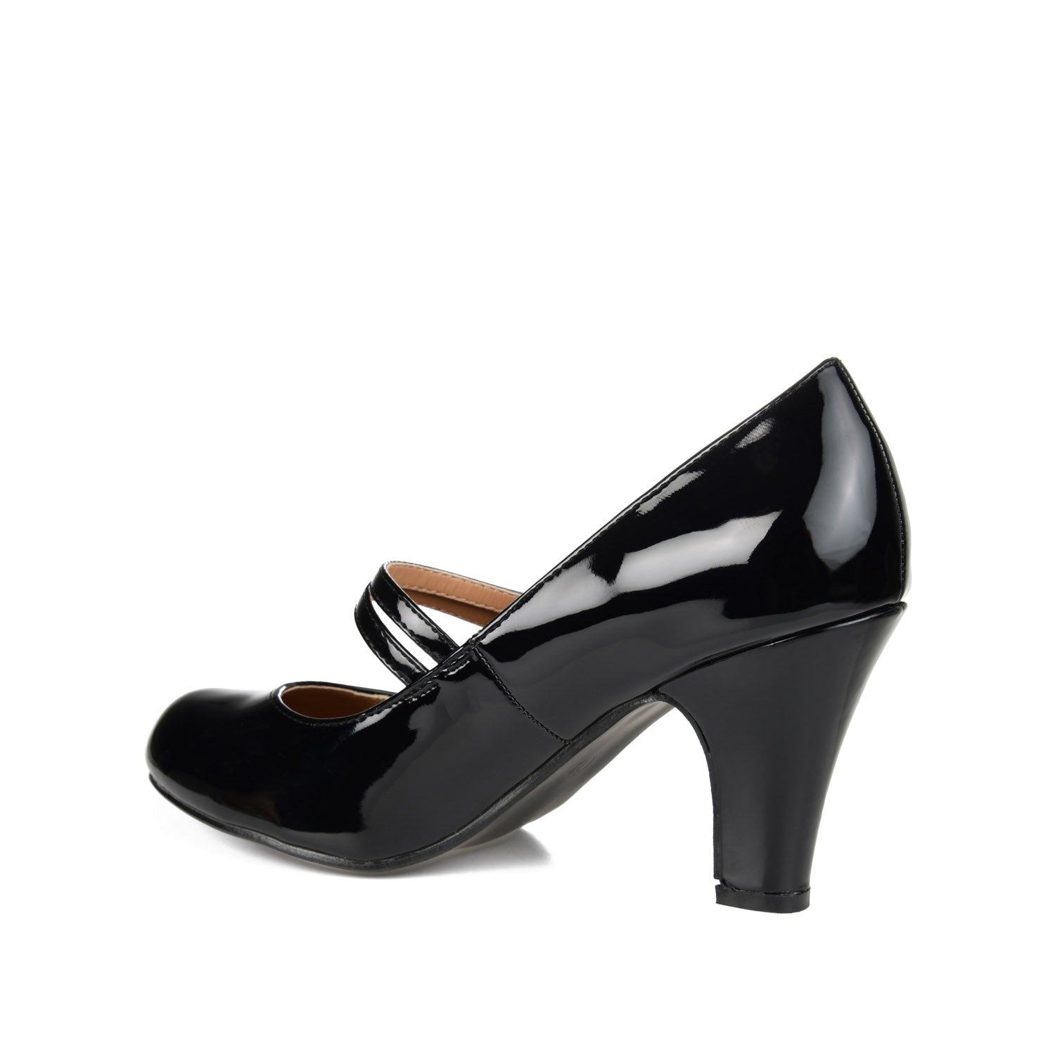 Journee WINDY STATMENT MARY JANE PUMP HEELS IN WIDE - Patent/Black