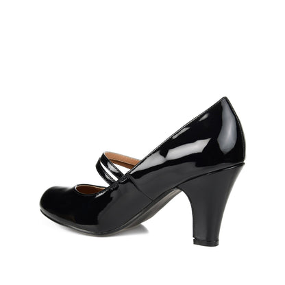 Journee WINDY STATMENT MARY JANE PUMP HEELS IN WIDE - Patent/Black