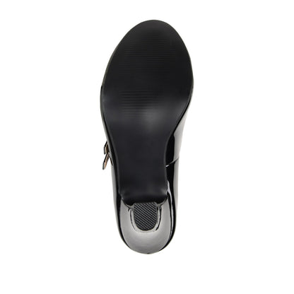Journee WINDY STATMENT MARY JANE PUMP HEELS IN WIDE - Patent/Black