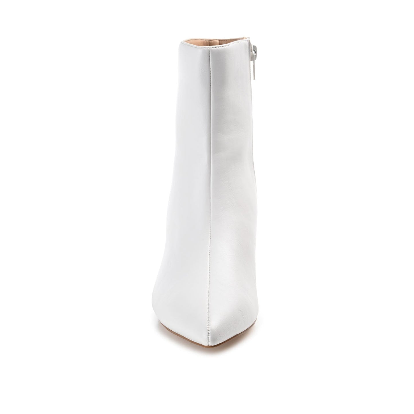 Journee ARELY POINTED TOE BOOTIES IN WIDE - White PU