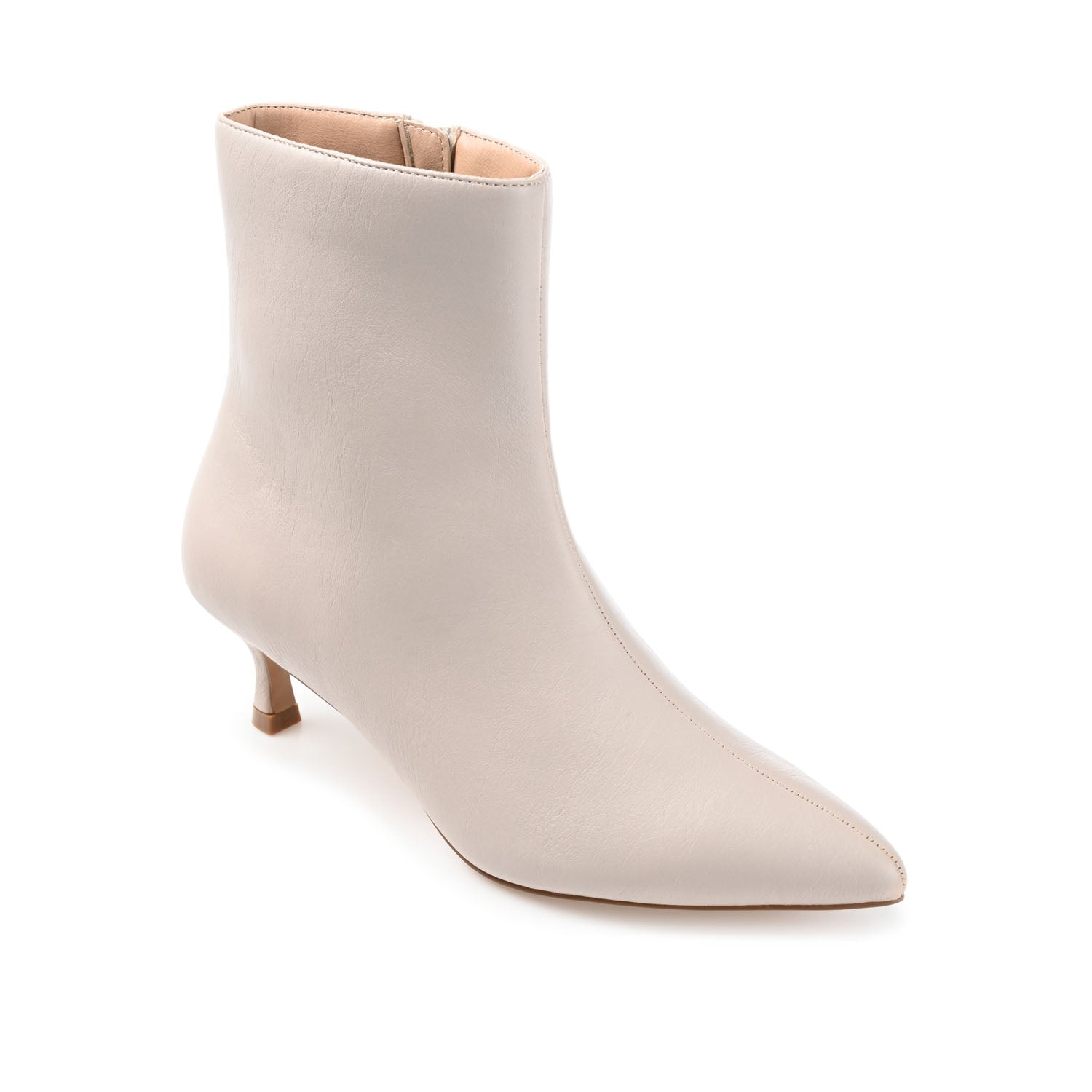 Journee ARELY POINTED TOE BOOTIES IN WIDE - Stone PU