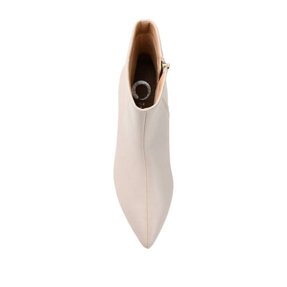 Journee ARELY POINTED TOE BOOTIES IN WIDE - Stone PU