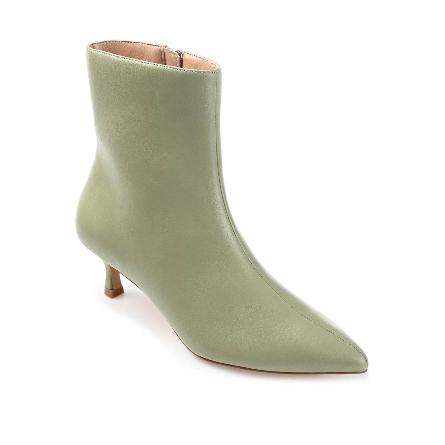 Journee ARELY POINTED TOE BOOTIES IN WIDE - Green PU