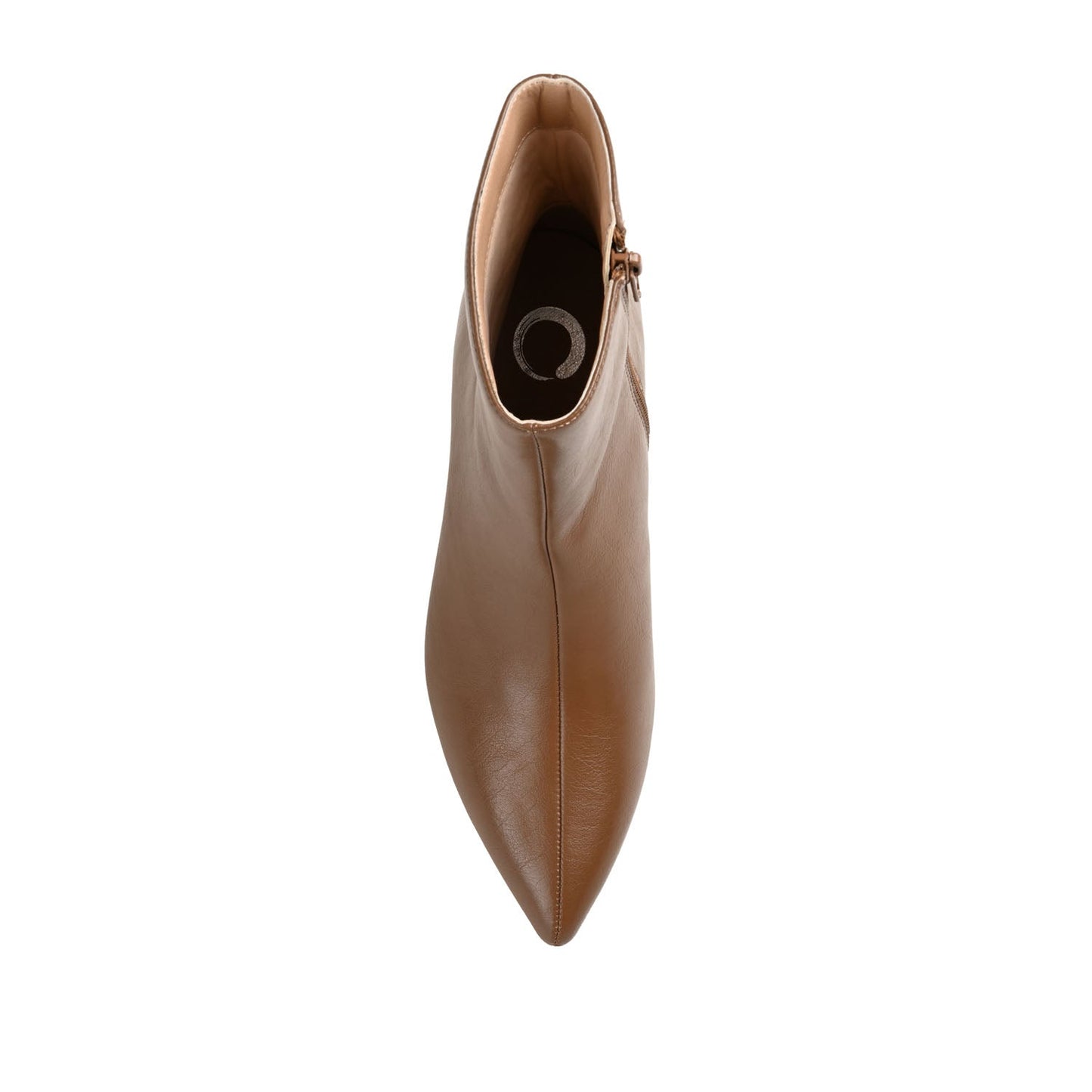 Journee ARELY POINTED TOE BOOTIES IN WIDE - Brown PU