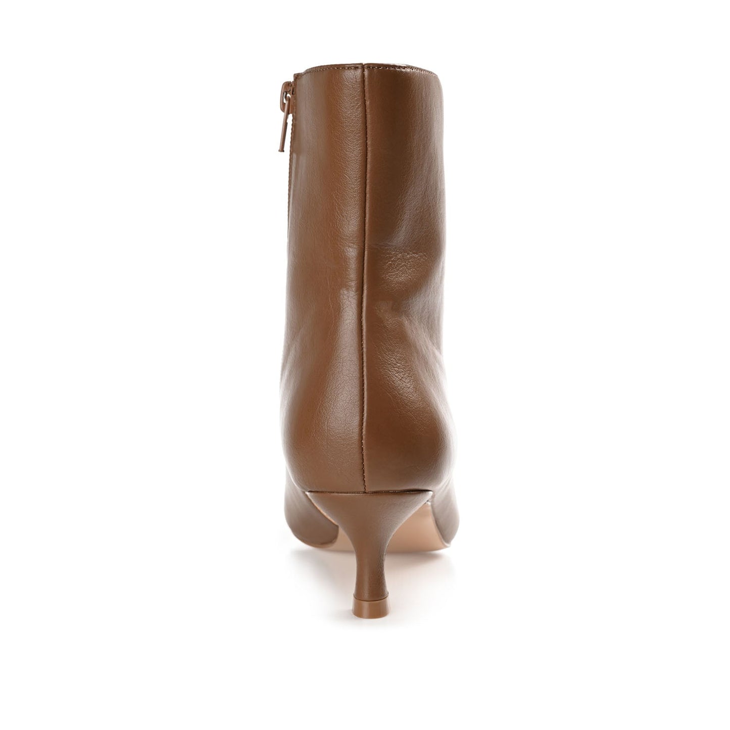 Journee ARELY POINTED TOE BOOTIES IN WIDE - Brown PU