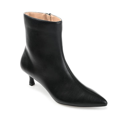 Journee ARELY POINTED TOE BOOTIES IN WIDE - Black PU
