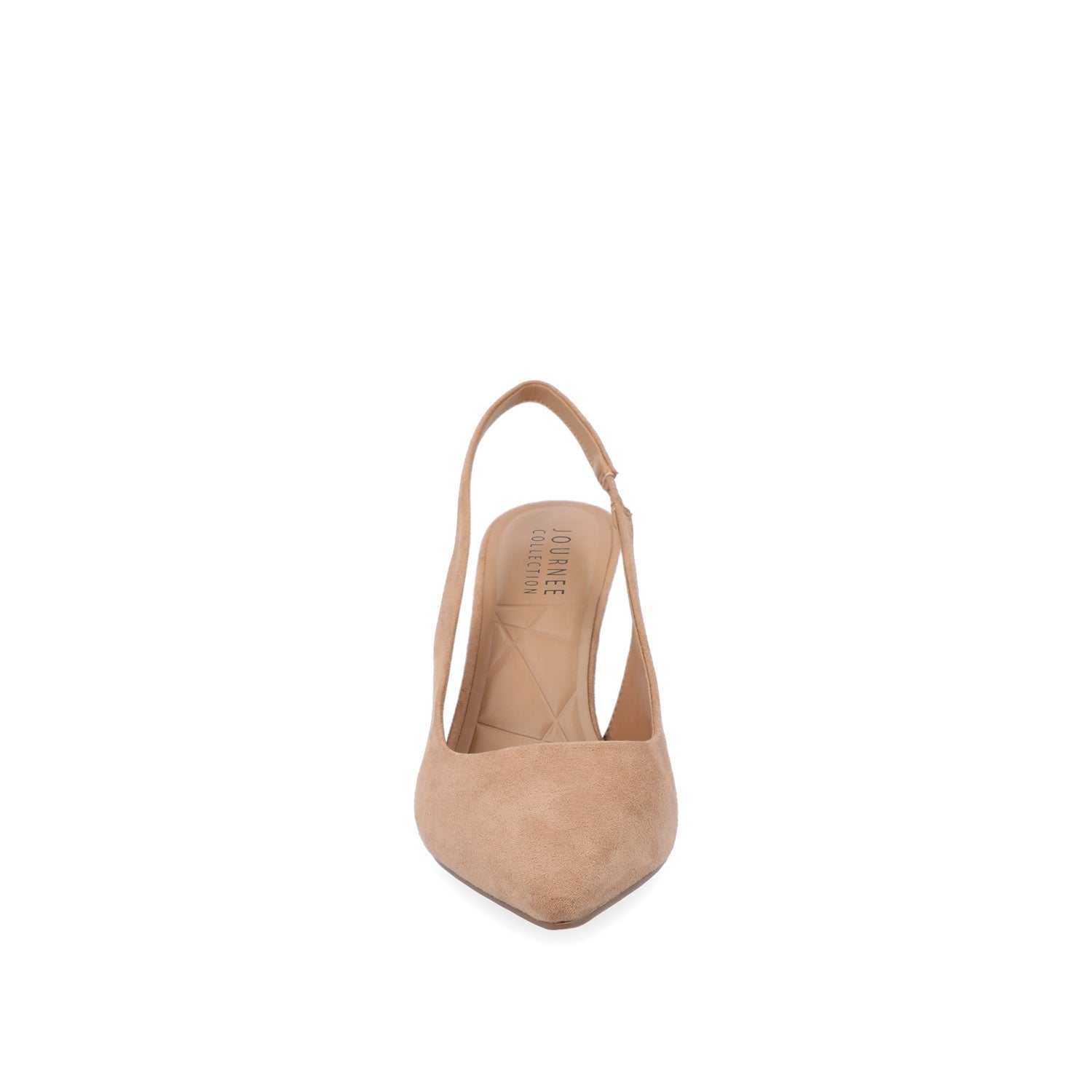 Journee ELENNEY STILETTO HEELS IN WIDE - Tan Faux Suede