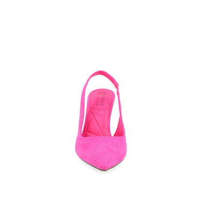 Journee ELENNEY STILETTO HEELS IN WIDE - Fuchsia Faux Suede