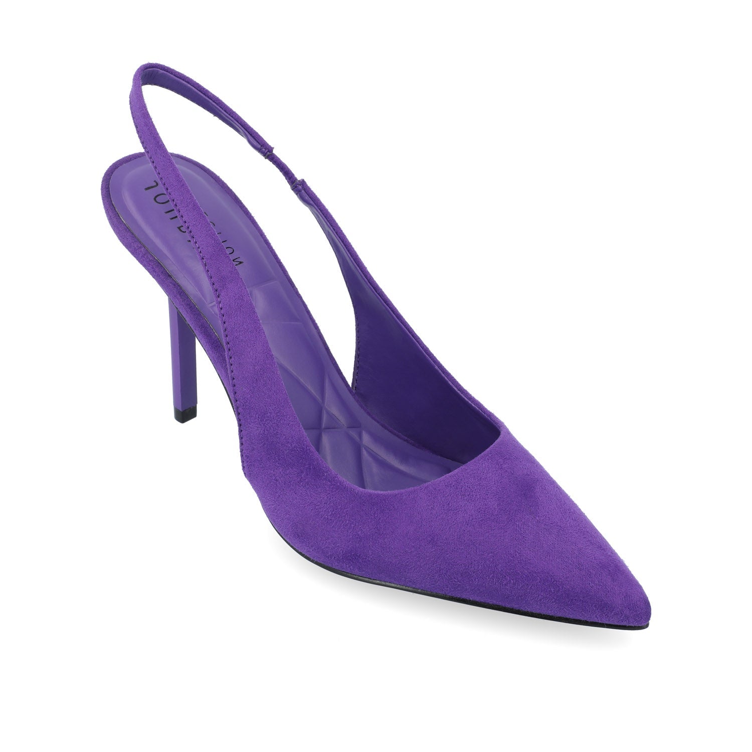Journee ELENNEY STILETTO HEELS IN WIDE - Purple Faux Suede