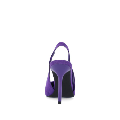 Journee ELENNEY STILETTO HEELS IN WIDE - Purple Faux Suede