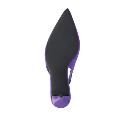 Journee ELENNEY STILETTO HEELS IN WIDE - Purple Faux Suede