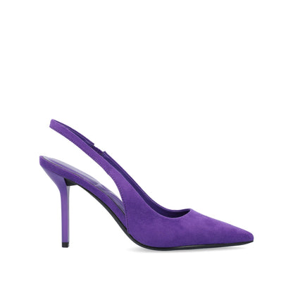 Purple Faux Suede,6W,Wide