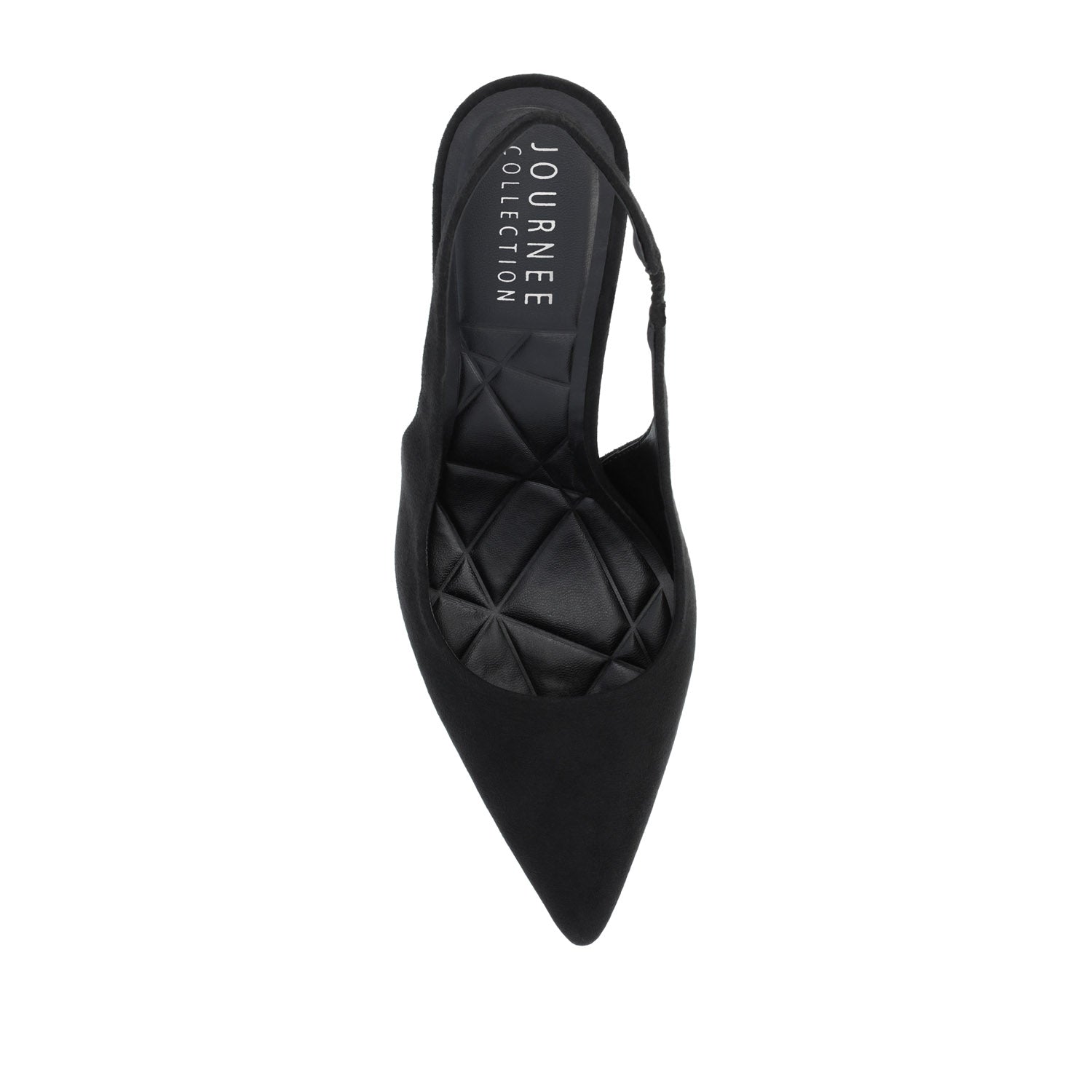 Journee ELENNEY STILETTO HEELS IN WIDE - Black Faux Suede