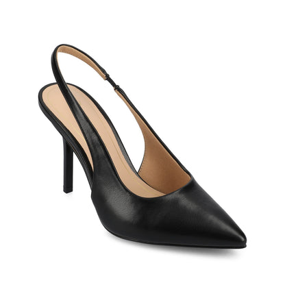 Journee ELENNEY STILETTO HEELS IN WIDE - Black PU