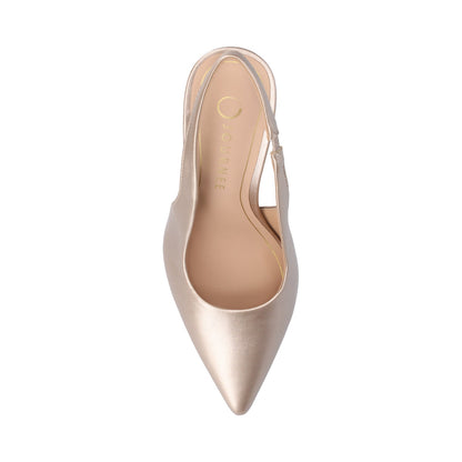 Journee ELENNEY STILETTO HEELS IN WIDE - Gold PU