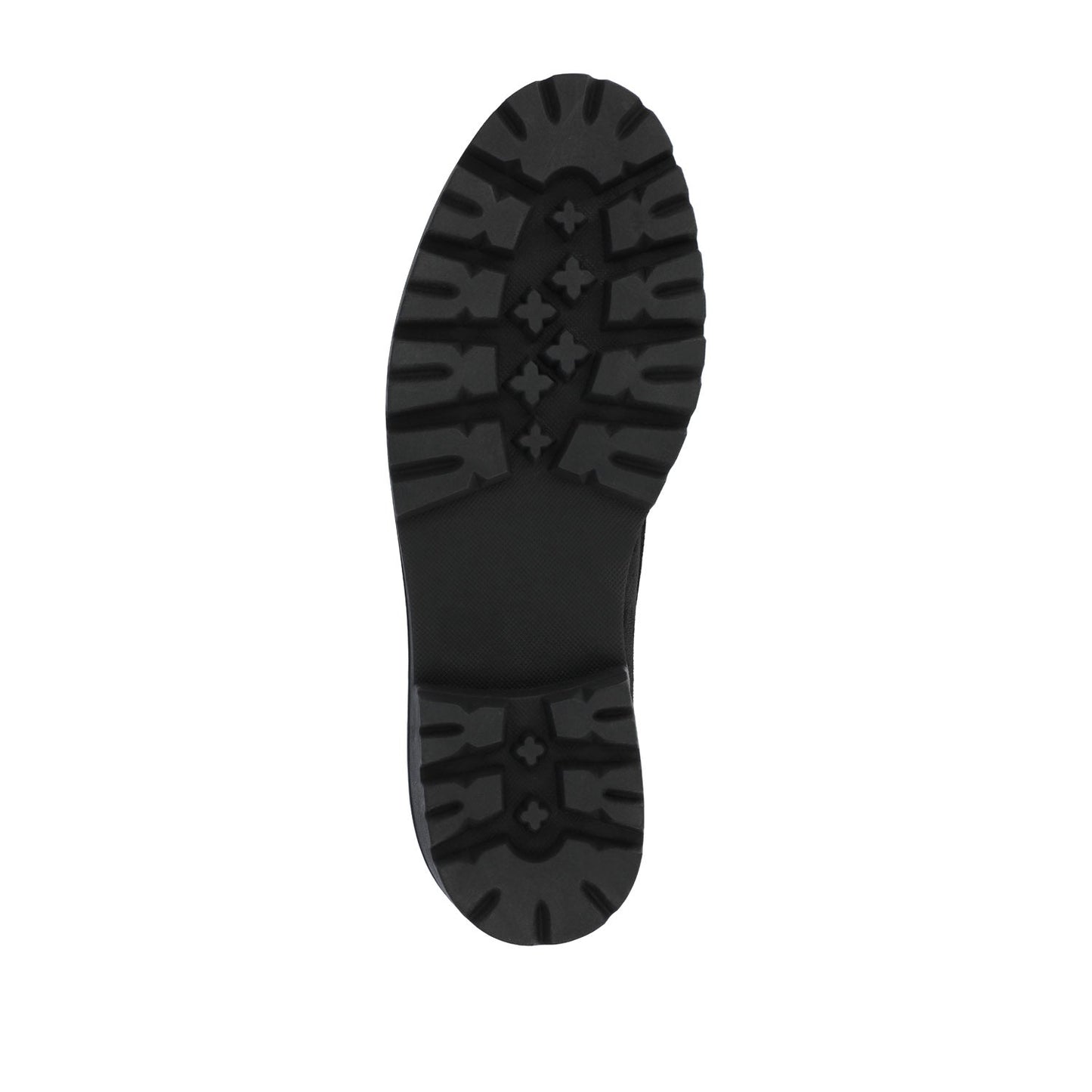 Journee ERIKA FAUX SUEDE LOAFER FLAT IN WIDE - Black Faux Suede