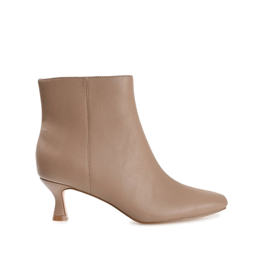 Journee KELSSA POINTED TOE BOOTIES IN WIDE - Taupe