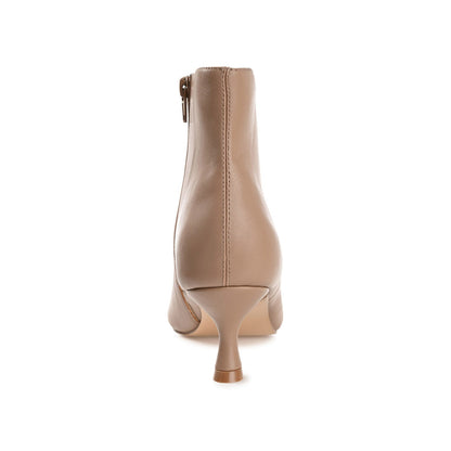 Journee KELSSA POINTED TOE BOOTIES IN WIDE - Taupe